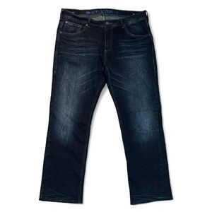 Affliction Men's Dark Blue Relaxed Jeans